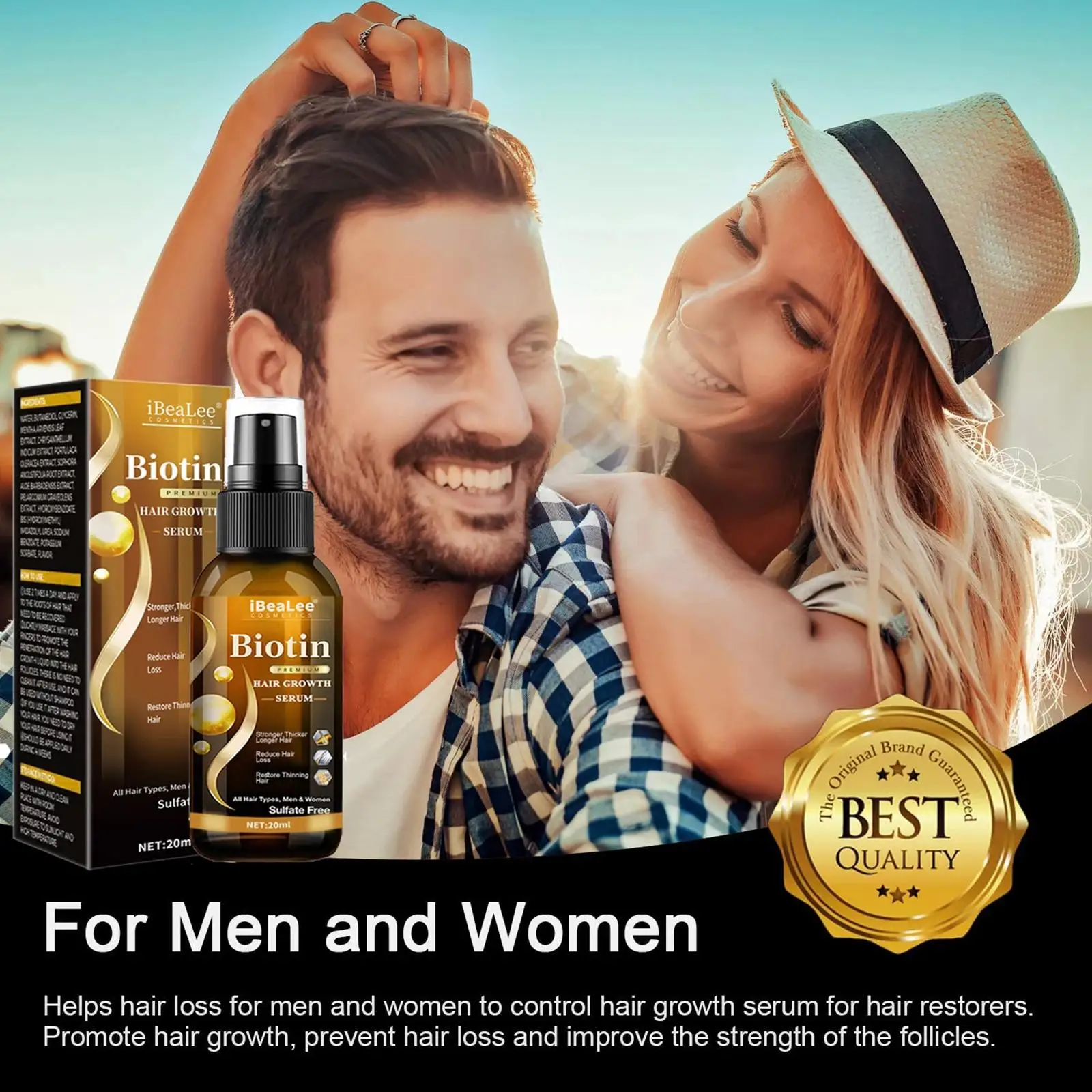 

Biotin Products Fast Growing Hair Essential Oil Hair Care Prevent Hair Loss Scalp Treatment For Men Women Hair Loss Product L7G0