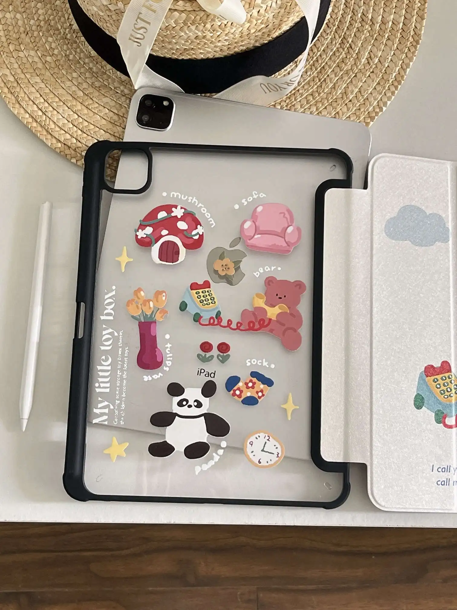 Cartoon Korean Bear Case For iPad
