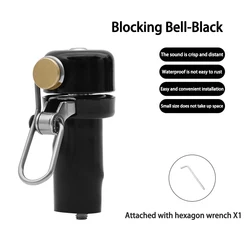 Vintage Brass Bicycle Bell - Ultra - Loud Warning Horn for Road and Mountain Use (Black)
