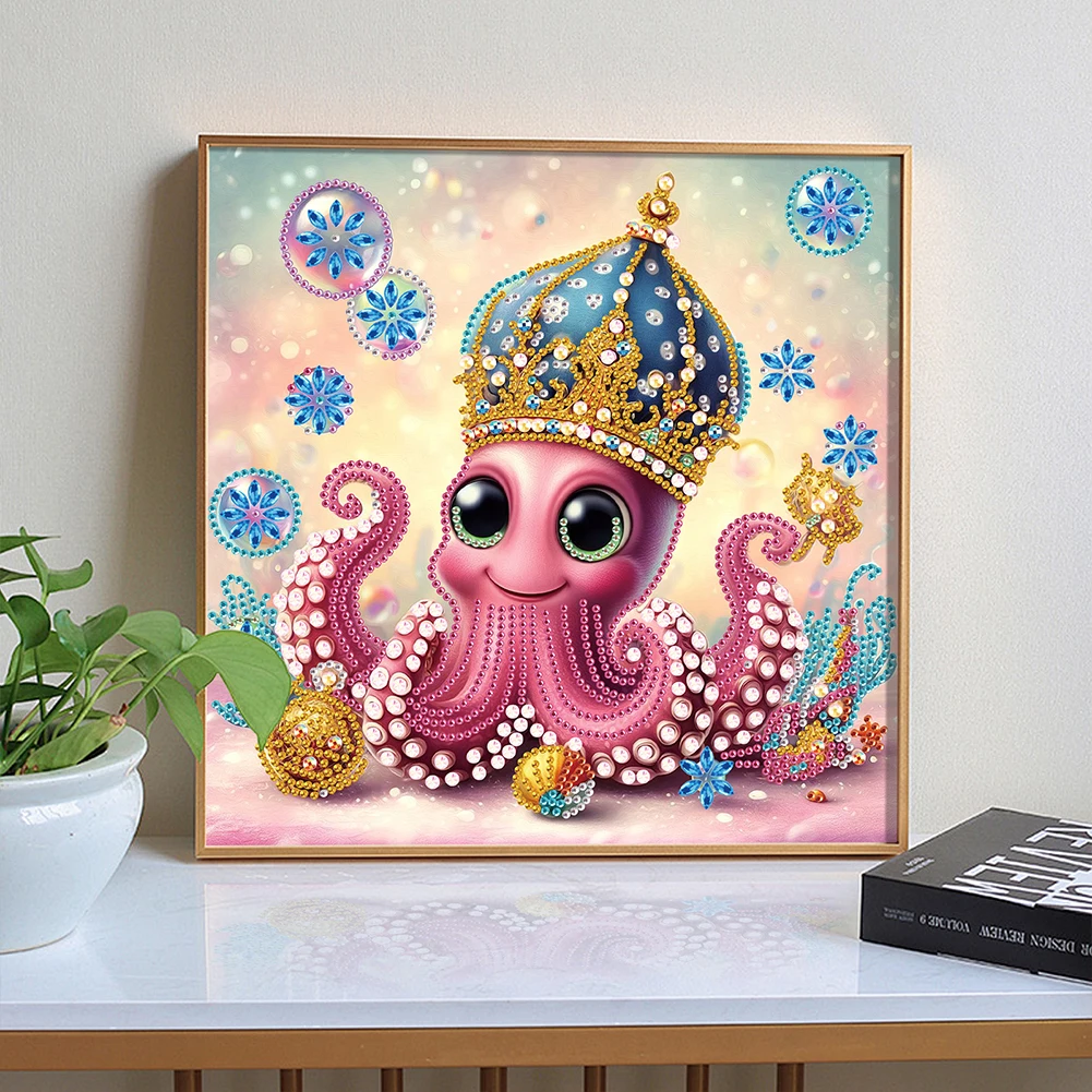 5D DIY Partial Special Shaped Drill Diamond Painting Marine Animal Decoration