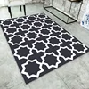 Modern Living Room Carpet Decoration Home Black and White Checkered Carpets for Bed Room Large Dirt Resistant Entrance Door Mat 3