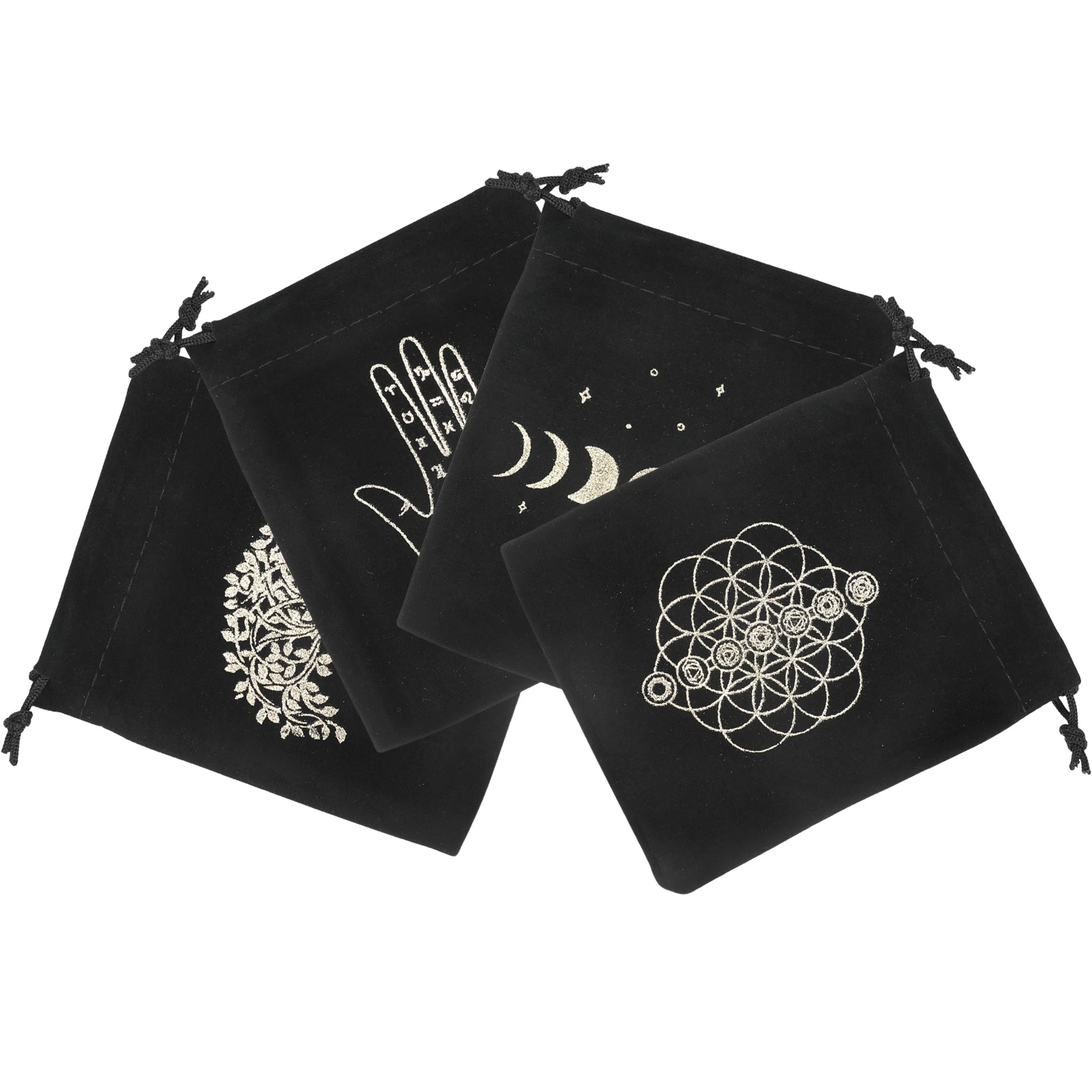 Tarot Card Velvet Bag Embroidery Drawstring Tarot Bag Tarot Card Holder Bag  Pouch For Tarot Enthusiasts Protect The Card From| | - AliExpress