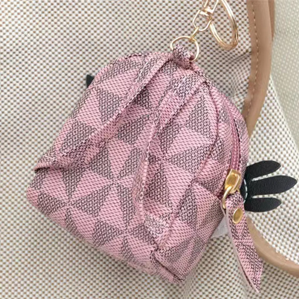 Women Hand Pouch Coin Purse Leather Kawaii Cute Owl Mini Backpack Keychain  Wallet Card Holder Bag Pendant Organizer Key Chain - AliExpress