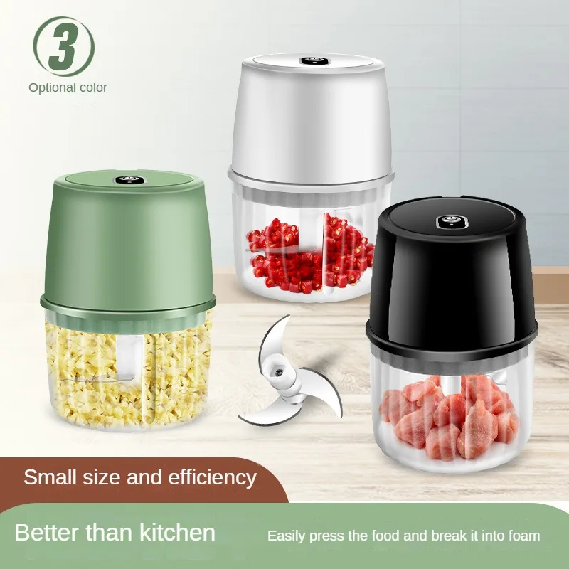 

Electric Food Chopper Garlic Crusher Meat Grinder Mini Garlic Press Vegetable Chopper Masher Machine USB Kitchen Gadgets