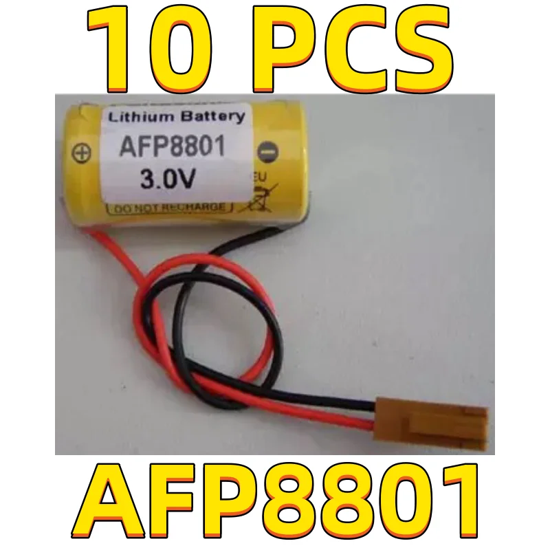 

10 упаковок для аккумулятора PANASONIC AFP8801 3V PLC с коричневым разъемом
