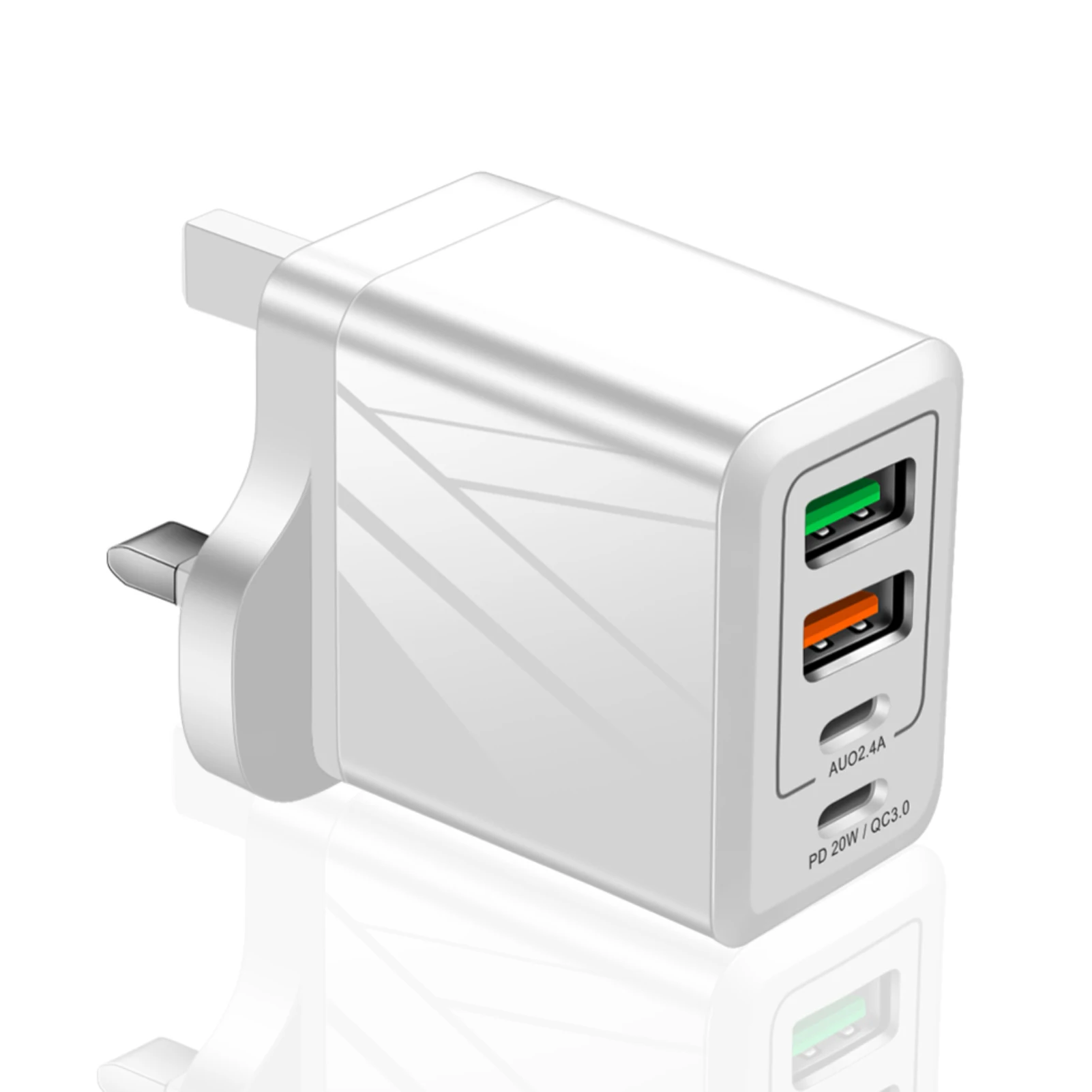 Ƽ Ʈ QC 3.0    4 USB    , USB Ʈ  ̱ EU ÷, 1 , 2 