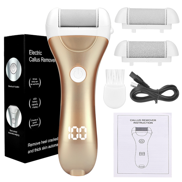 Electric Foot File Callus Remover Machine Pedicure Device Foot Care Tools Feet For Heels Remove Dead Skin display