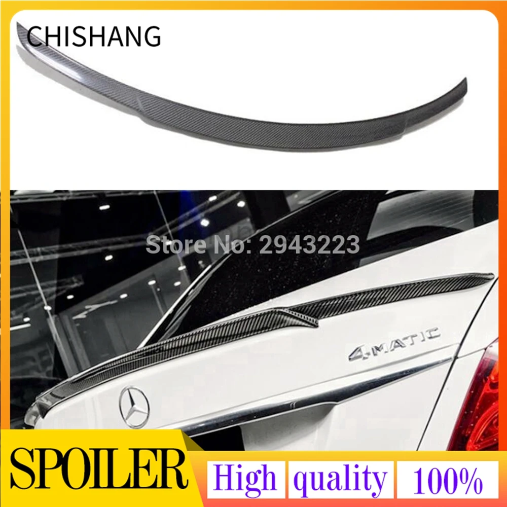 

Sedan 4Door For Mercedes Benz New C Class W205 C63 C180 C200 C250 C260 2014 - UP Carbon Fiber Rear Trunk Roof Spoiler Wing