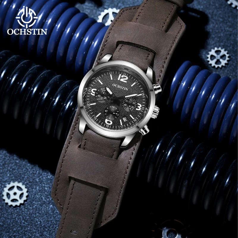 Ochstin's New Craftsmanship Series 2024 Personalized Trendy Style Multi functional Quartz Movement Men's Quartz Watch