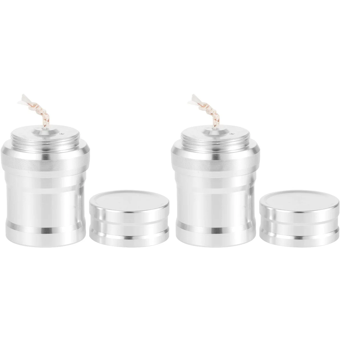 

2 Pack Mini Alcohol Lamp Heater for Camping Stove Burner Portable Indoor Stainless Steel
