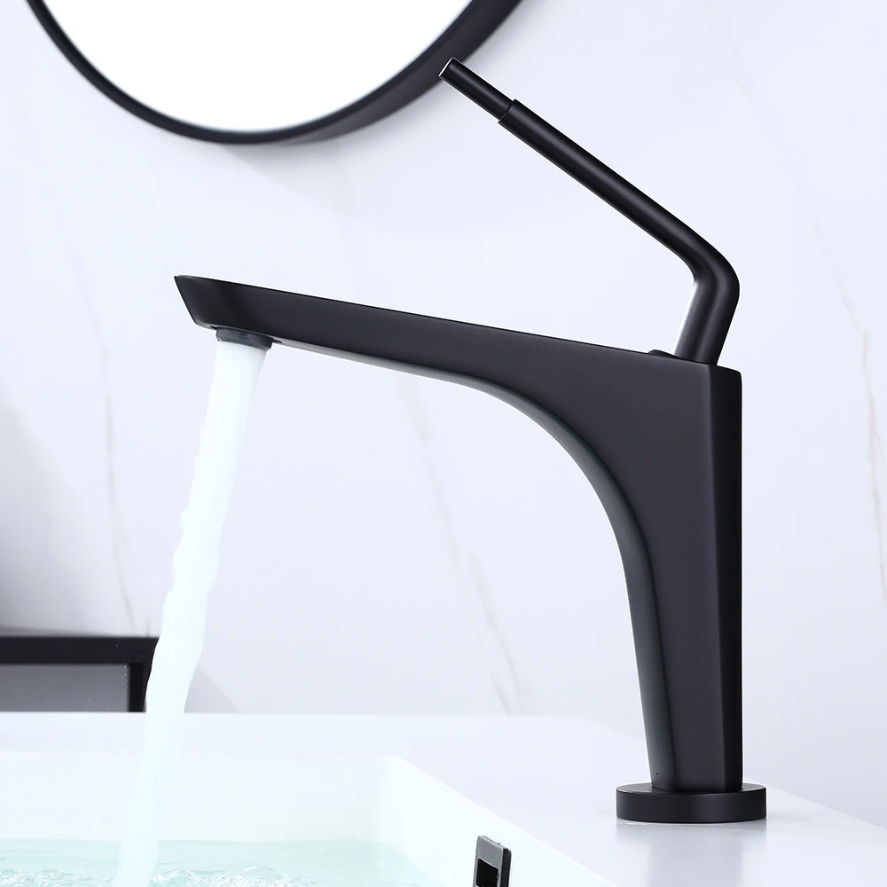 Basin Faucet Black Torneiras Bathroom Sink Faucet Single Handle Hole Faucet Basin Taps Hot Cold Mixer Tap Crane 10108
