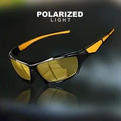 Stylish Polarized UV400 Round Frame Sunglasses (Yellow)