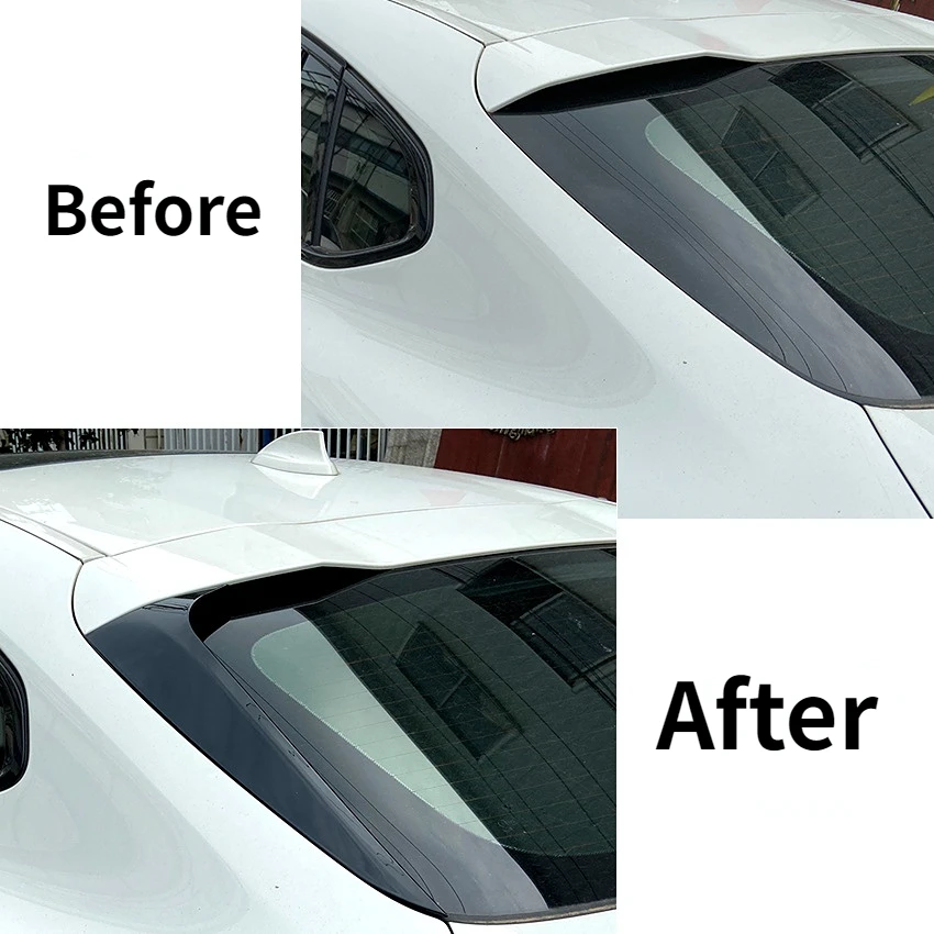 Car Rear Window Side Spoiler For BMW X4 G02 ABS Gloss Black Rear Side Spoiler Canard Splitter Auto Replacement Parts