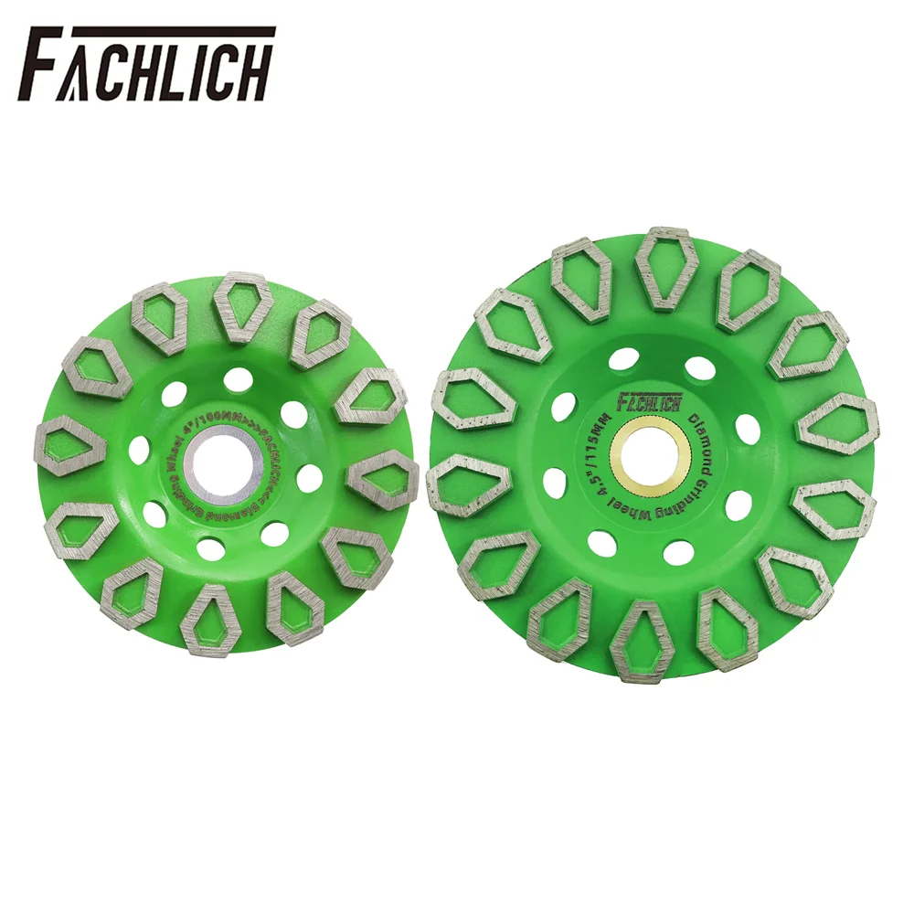 FACHLICH 4" 4.5" Diamond Cup Wheel Marble Stone Brick Sanding Masonry Angle Grinder Abrasive Tool 100mm 115mm Grinding Plate