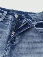 New Women's Casual Button Pocket Jeans - High-Quality Straight-Leg Denim Pants for Everyday Wear - Best-Selling Trendy Jeans for - Image 5