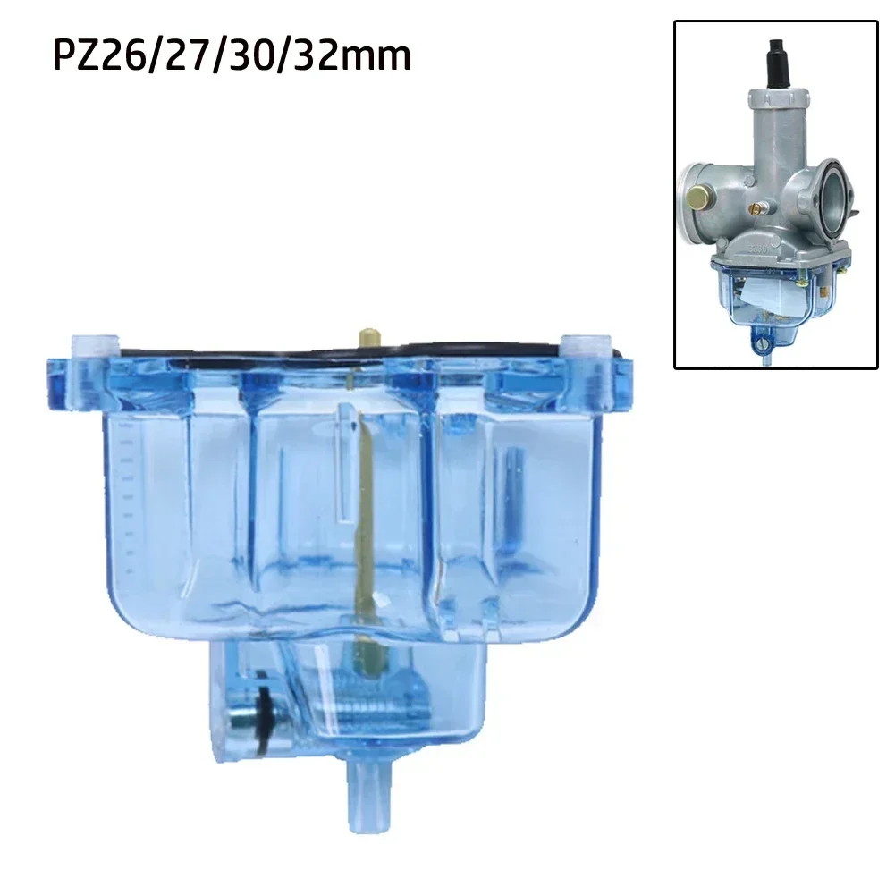 1xClearCarburetorBlueTransparentBottomFloatBowlShellForPZ26