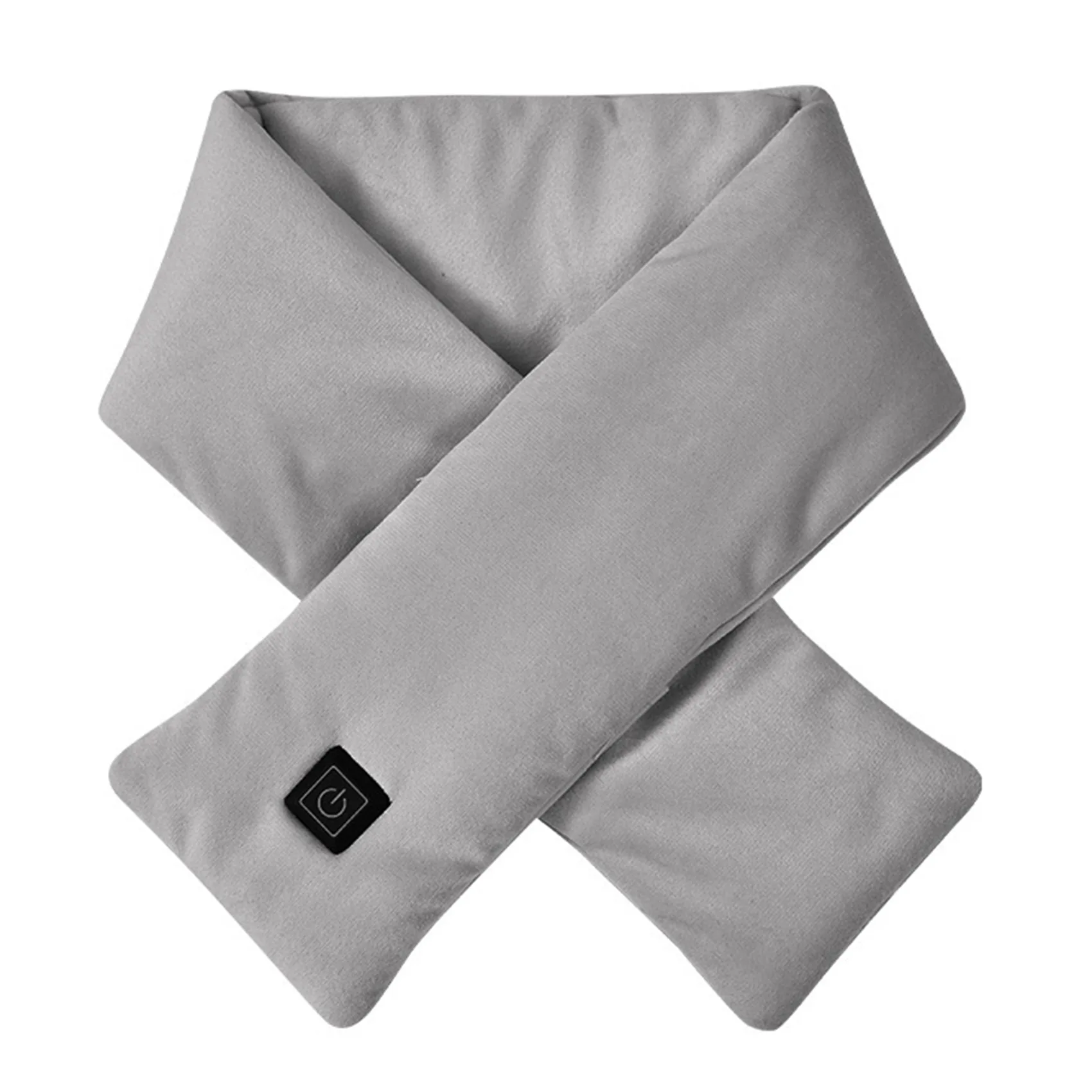 

Winter Electric Heated Scarf 5V 3 Level Adjustable Temperature Scarf USB Charging Heat Control Neck Warmer Gray