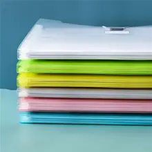 

Multi-layer Document Folder Portable Folder Bag Receipt Holder (Random Color)