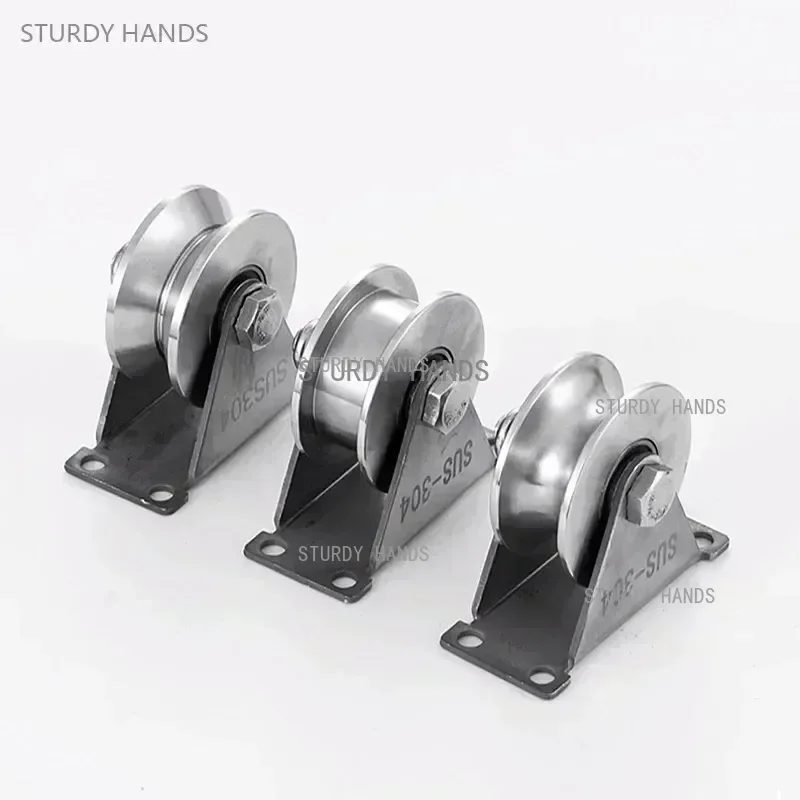 304 Stainless Steel Sliding Door Roller Wheel Pulley with Bearing U-V Shape Shower Door Pulley Furniture Hardware Fittings 1Pc shower door rollers,sliding door roller,sliding door pulley