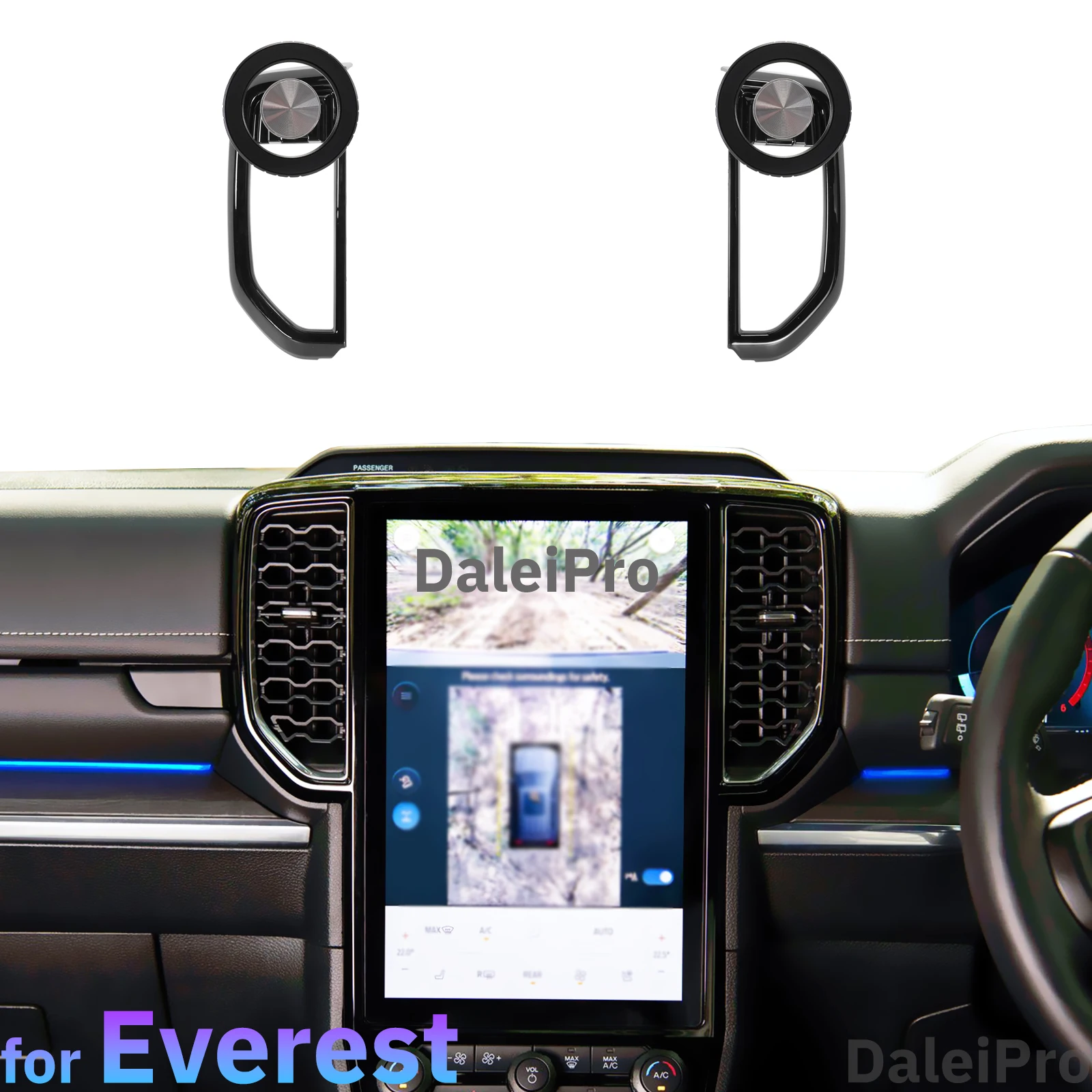 For Ford Everest 2023 2024 2025 Car Phone Holder Car Wireless Charging Mount Custom Designed Dual Phone Holder Base Accessories