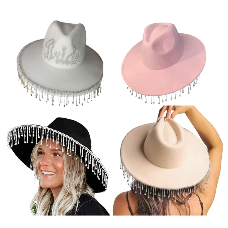 

Cowboy Hat with Tassels Western Cowgirl Hat for Women Girl Photo Props