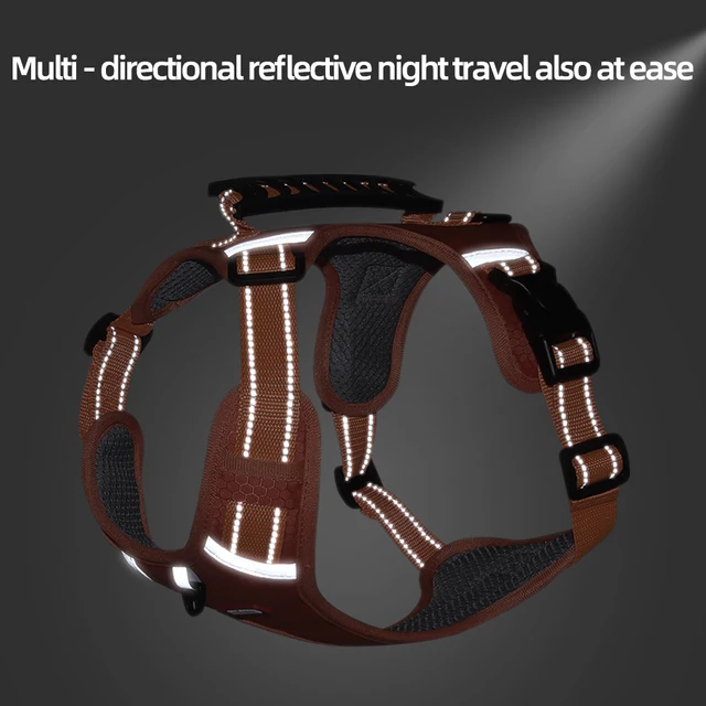 Pet Harnesses Medium Large Dog Labrador Collar Husky Oxford Fabric Harness Pet Supplies Adjustable Vest Reflective Walking Chest 4