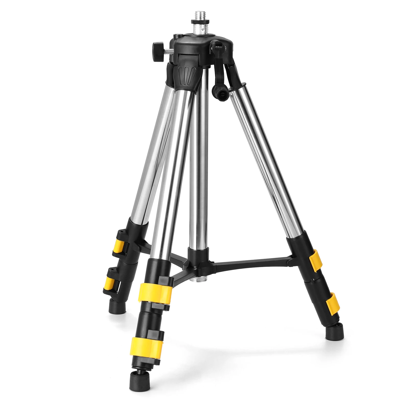 304576-87f2e7.jpg S6f30d39304fe48b3a71e30546ab15d9fX 1.2M 3 Height Adjustment Tripod Stand Stainless Steel Extension Bar Tripod Stand For Laser Level Holder with Bubble-level Mallzona