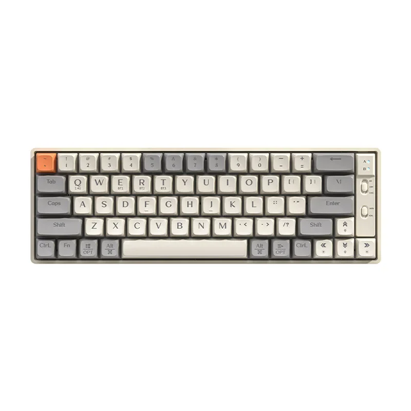 

Original Wolf Road Gk65 Colored Mechanical 2.4g Wireless Bluetooth Full Key Hot Swap Computer Game Keyboard