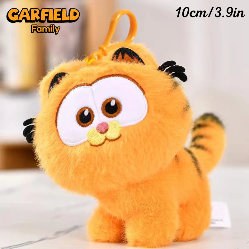 thumbnail image 1 of ORIGINAL Garfield Kawaii Soft Plush Toys Keychain Cute Cats Anime Stuffed Animals Peluche Doll Pendants Birthdays Gifts For Kids, 1 of 5