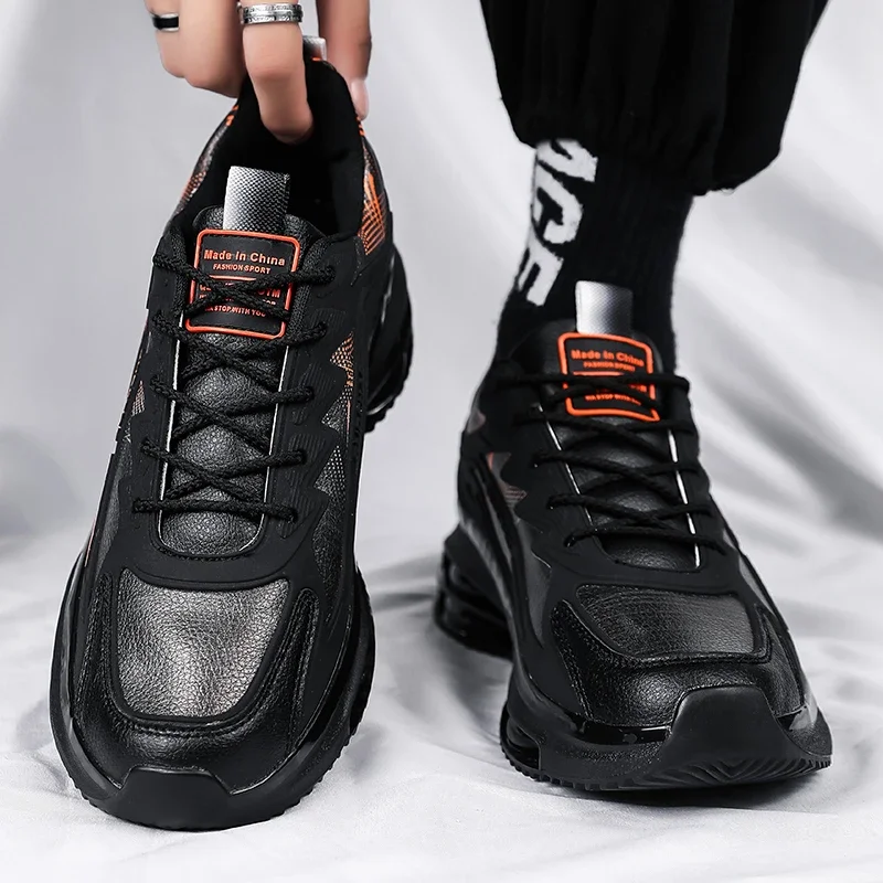 Shoes for Men 2023 Mesh Men's Vulcanize Shoes Mixed Colors Male Sneakers Lace Up Outdoor Platform Breathable Men's Casual Shoes