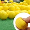 OTAUTAU 10Pcs Yellow PU Foam Golf Balls Diameter 42.6mm Sponge Elastic Indoor Outdoor Practice Training 2
