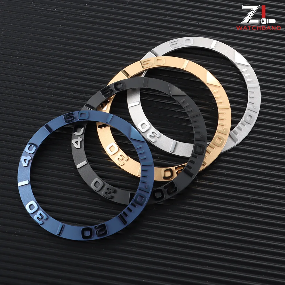 Ceramic 3D Raised Letter Watch Bezel Insert Accessory