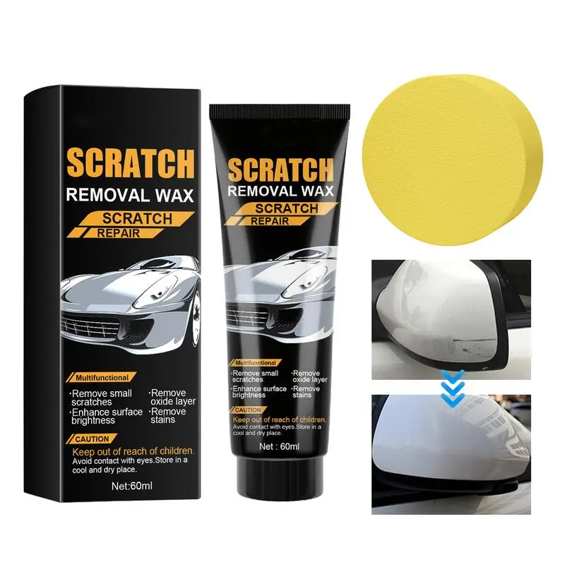 

Car Scratch Eraser Rubbing Compound Fast Easy Safe Multifunctional Ultimate 60ml Scratch Remover For Vehicles Auto Polish
