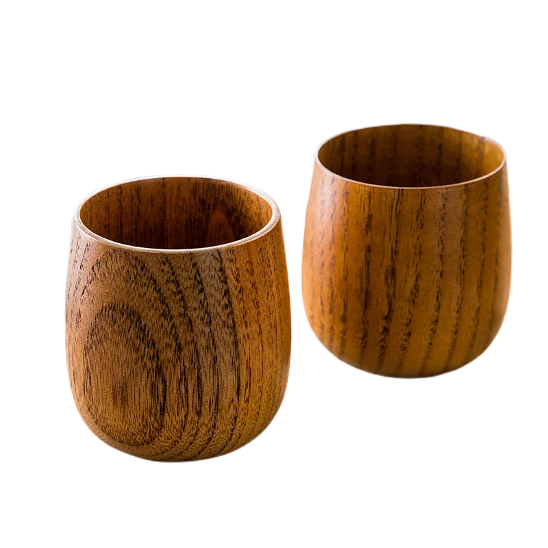 Japanese Wooden Tea Cup Large Volume Drink Water Wooden Cup Solid