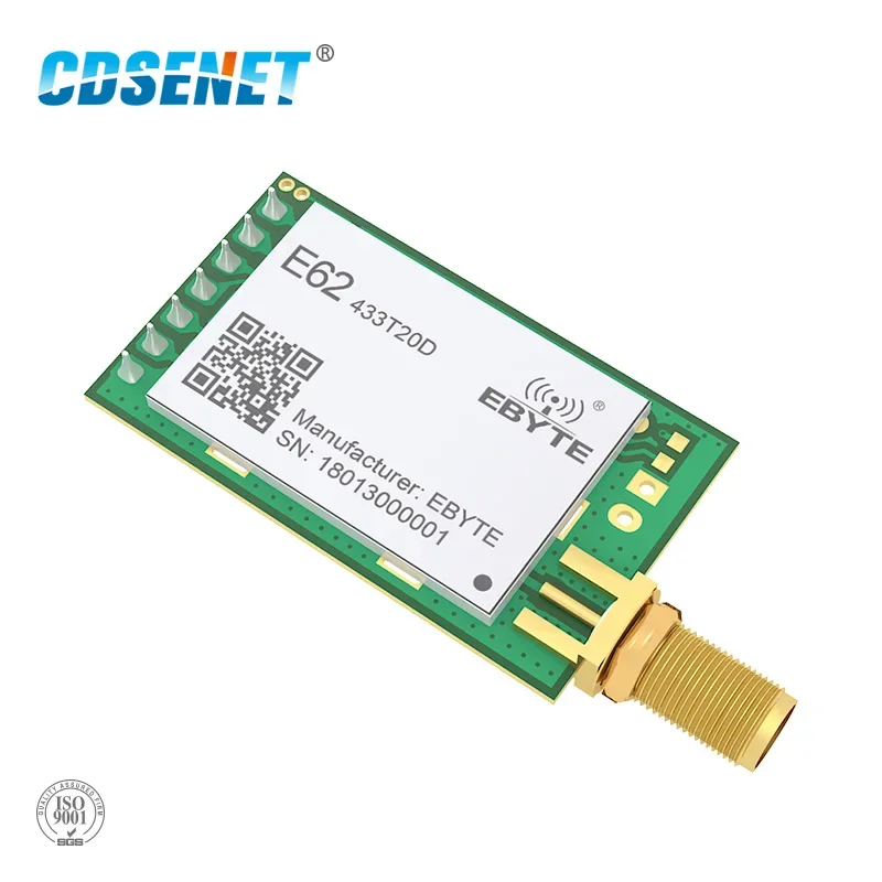 Full Duplex 433MHz Rf Module CDSENET E62-433T20D Long Range Wireless Transceiver Iot FEC UART TCXO Rf Transmitter and Receiver