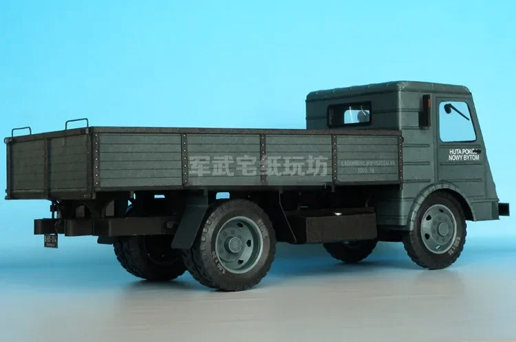Polish FSC Star 20 1:25 Scale Vehicle Truck DIY Handcraft Paper Model Kit Puzzles Handmade Toy DIY