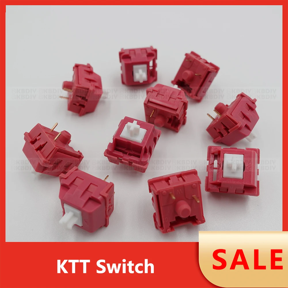 Ktt Switch Linear Tactile para Teclado Mecânico Kang White Switch v3 Morango Menta Rosa Escuro Peach Matcha Atacado - Imagem 4