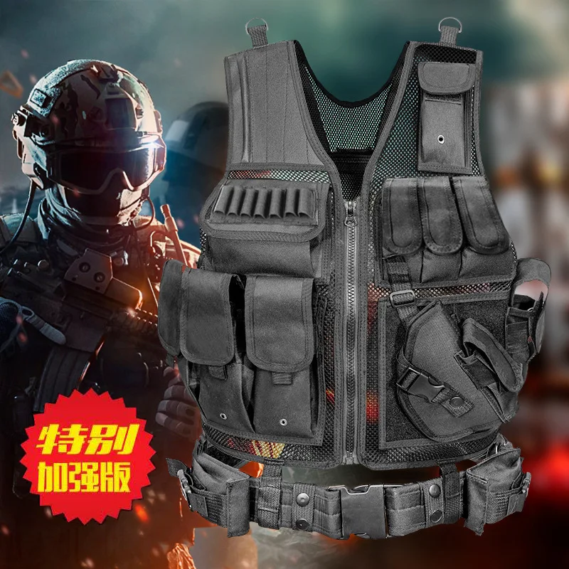 

Outdoor Breathable SWAT Molle Tactical Vest Military Combat Armor Security Hunting Vests Army CS Game Airsoft Training Jacket