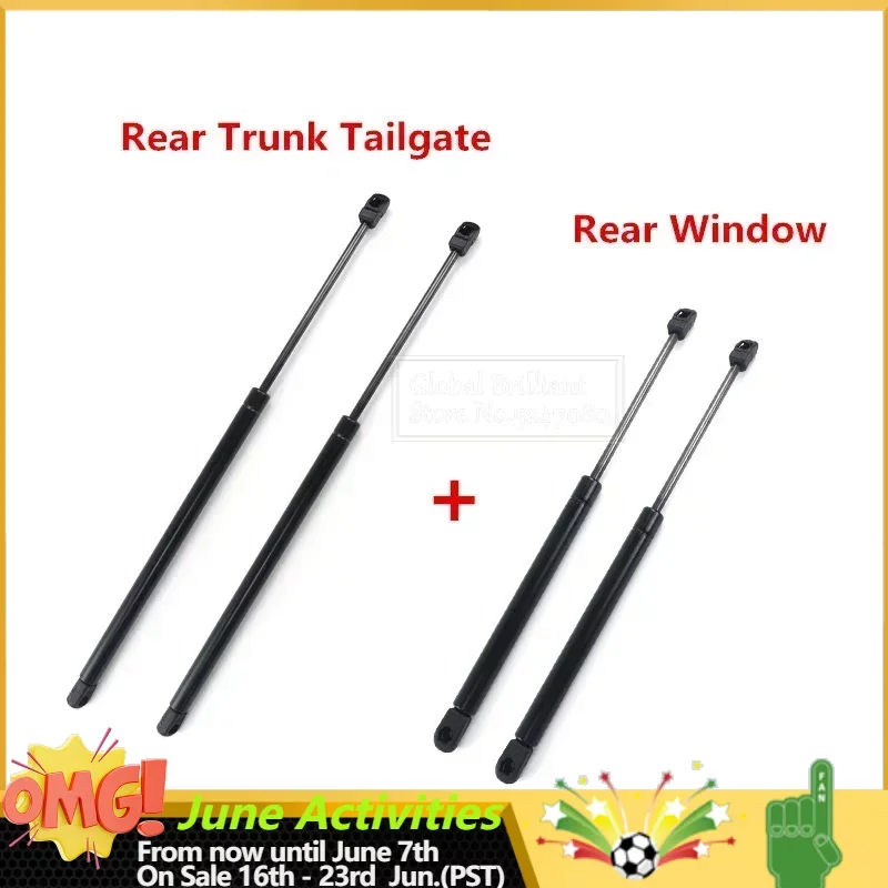 A-Premium - Puntales De Soporte Para Puerta Trasera Compatibles Con Modelos De Chrysler Y Dodge - Town & Country, Grand Voyager, Grand Caravan 2001-2007, Voyager - Reemplazo #4894554AG (2 Piezas