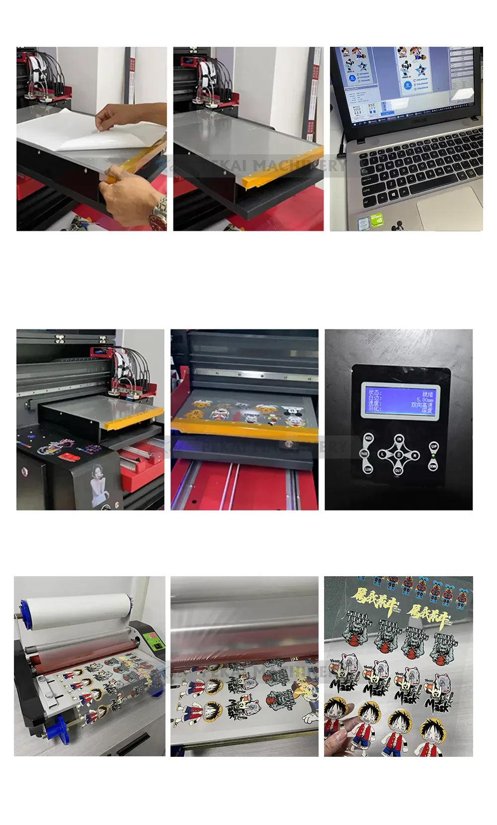 Automatic Laminator With AB Film Crystal Stickers Transfer Function Hot