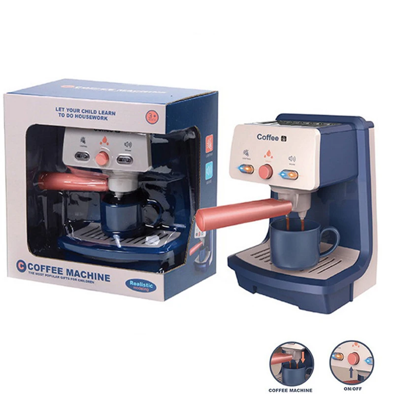 Kids Pretend Play Coffee Maker with Lights & Sound...