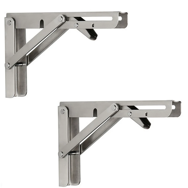 

Stainless Steel Folding Triangular Bracket Wall Rack Support Load-Bearing Fixed Wall-Mounted Stainless Steel Bracket