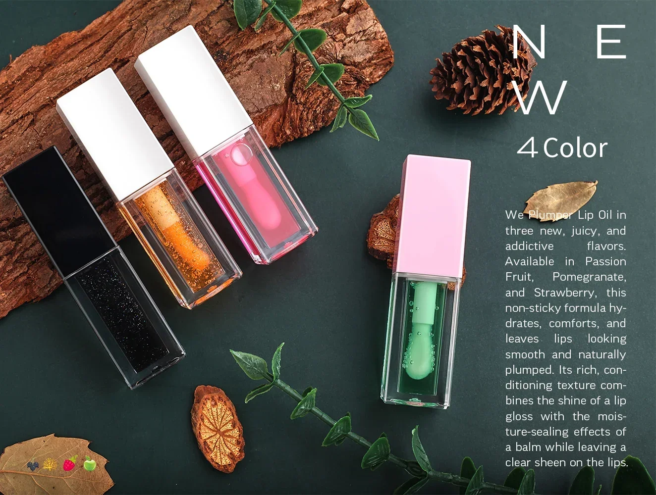 23 Colors Clear Lip Gloss Plumping Private Label Lip Oil Long Lasting Fruit Lip Plumper Gloss Vendor Wholesale 2