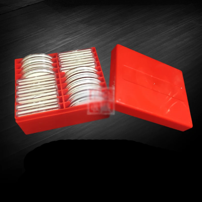 20PCS Coin Capacity Holder Slabs Storage Box Case For PCGS Red Plastic Commemorative Coin Storage Box Collection 5