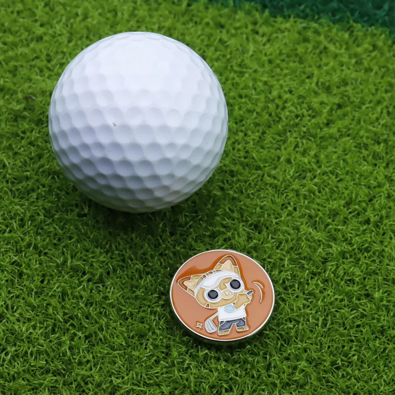 【 New 】 New creative metal enamel ball marker with golf accessories