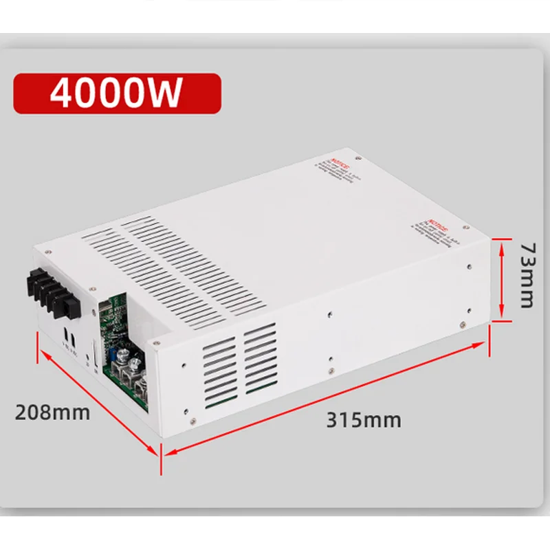 Регулируемый источник питания 4000 Вт, импульсный источник питания 12 В ...