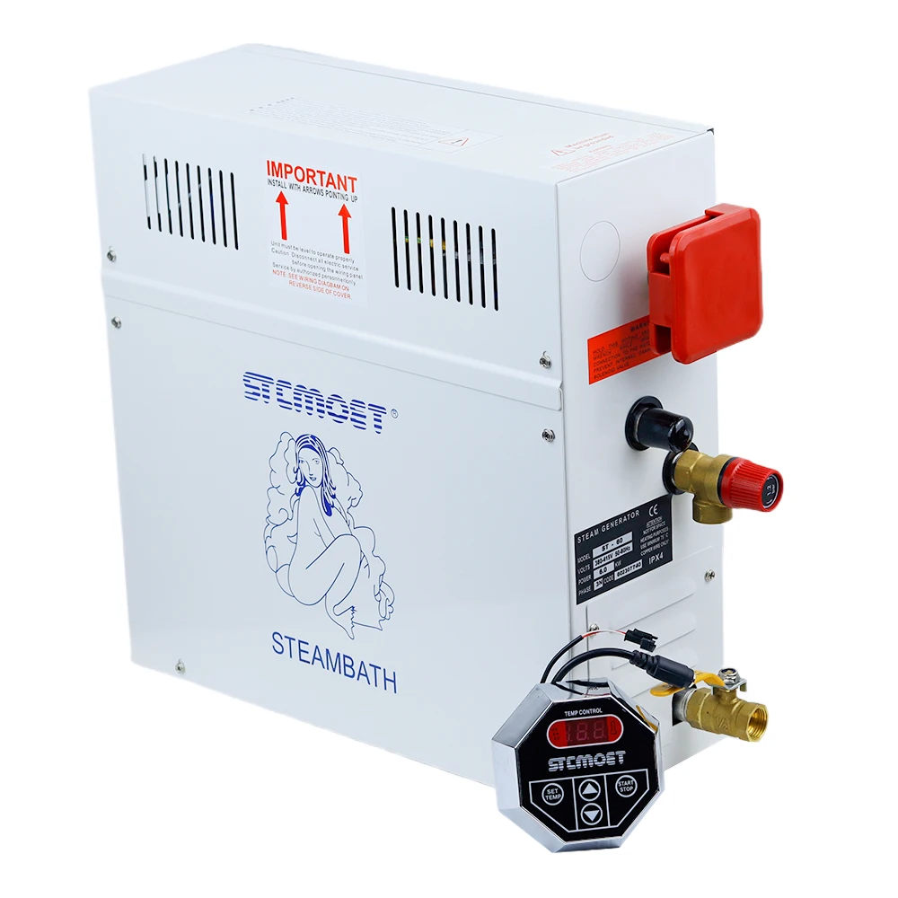15KW 18kw 220v 380V Steam Generator Household Steam Bath Sauna Dry Stream Furnace Wet Steam Steamer Digital Controller 5
