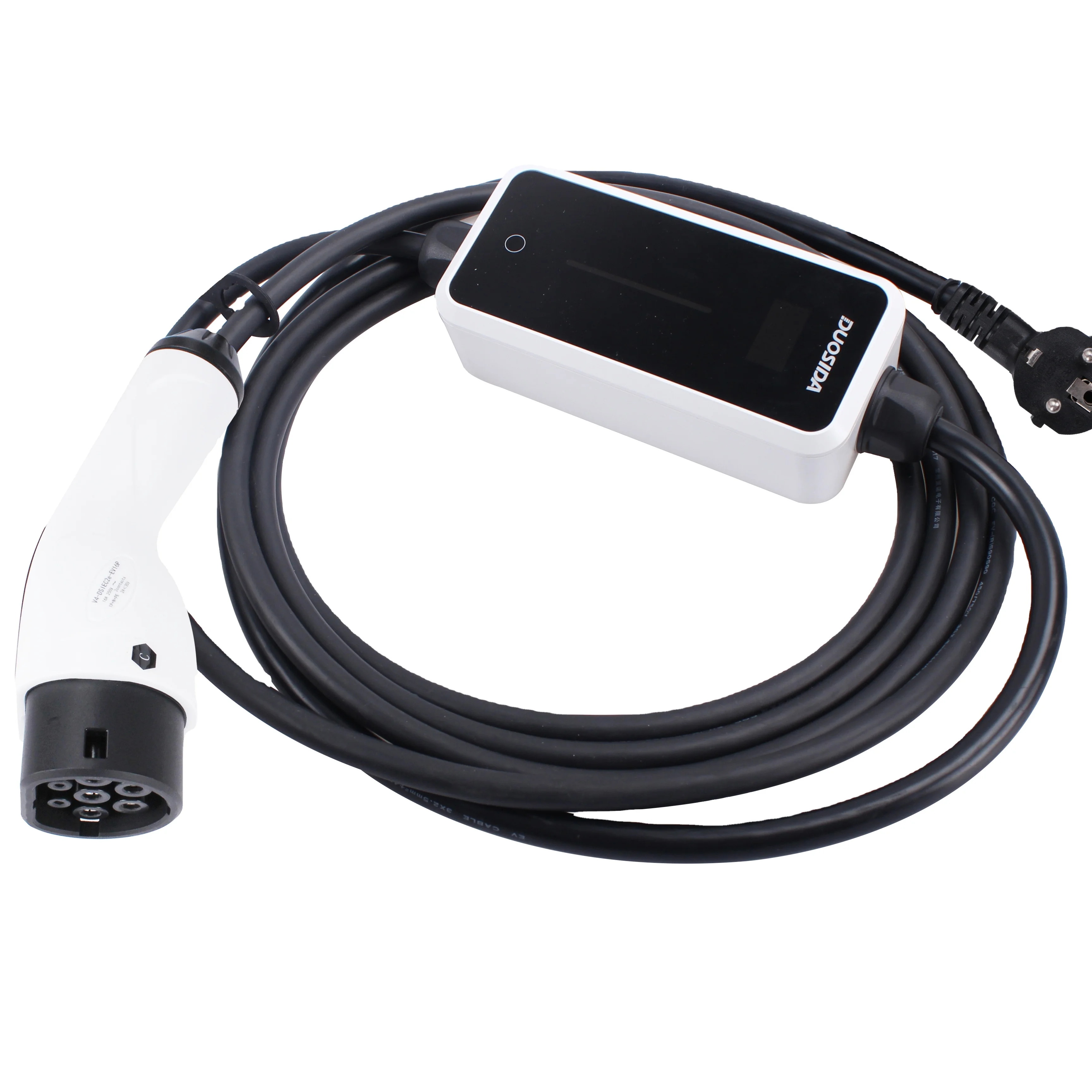 

DUOSIDA 16A type 2 ev charger to schuko plug 240V Type 2 portable charger