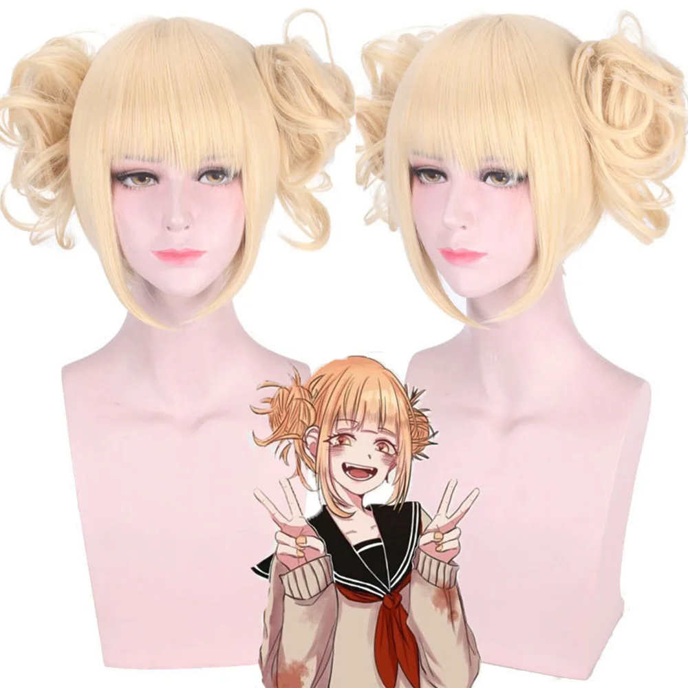 

High Quality Toga Himiko Cosplay Wig My Hero Academy Play Costume Halloween Hair Wigs Free Shipping