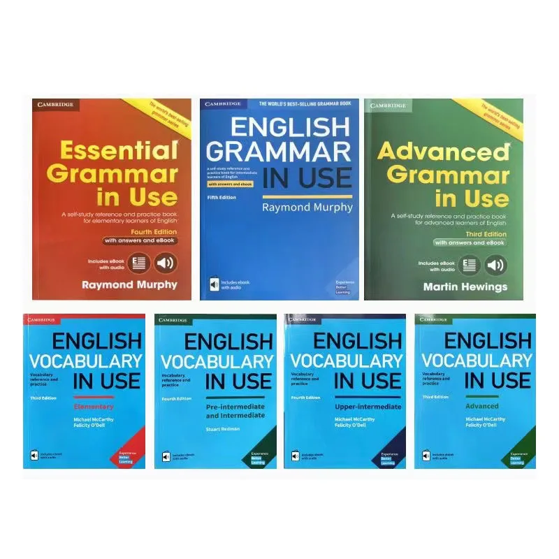 

4 Cambridge English Vocabulary Books Advanced English Grammar Reading Books 3 Cambridge English Grammar Books